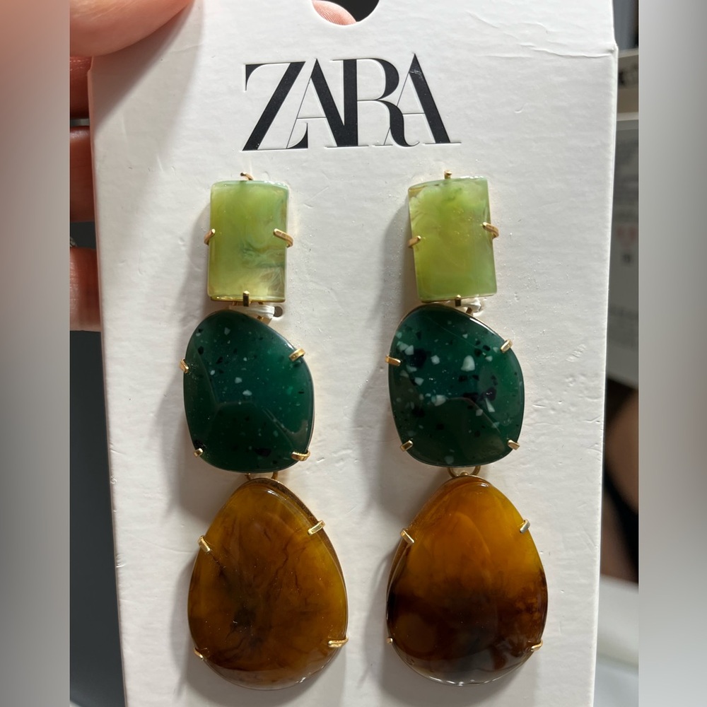 Zara Multicolor Geometric Earrings